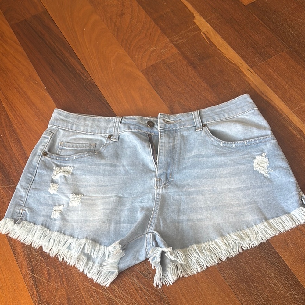 Women's Distressed Denim Shorts